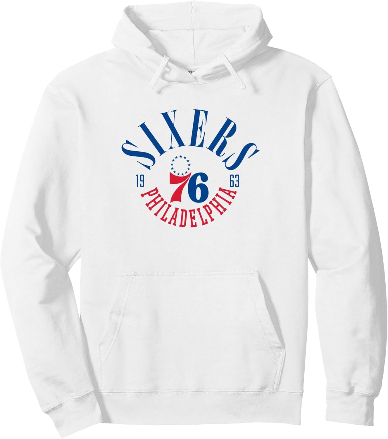 NBA Official Philadelphia 76ers Bandwidth Pullover Hoodie
