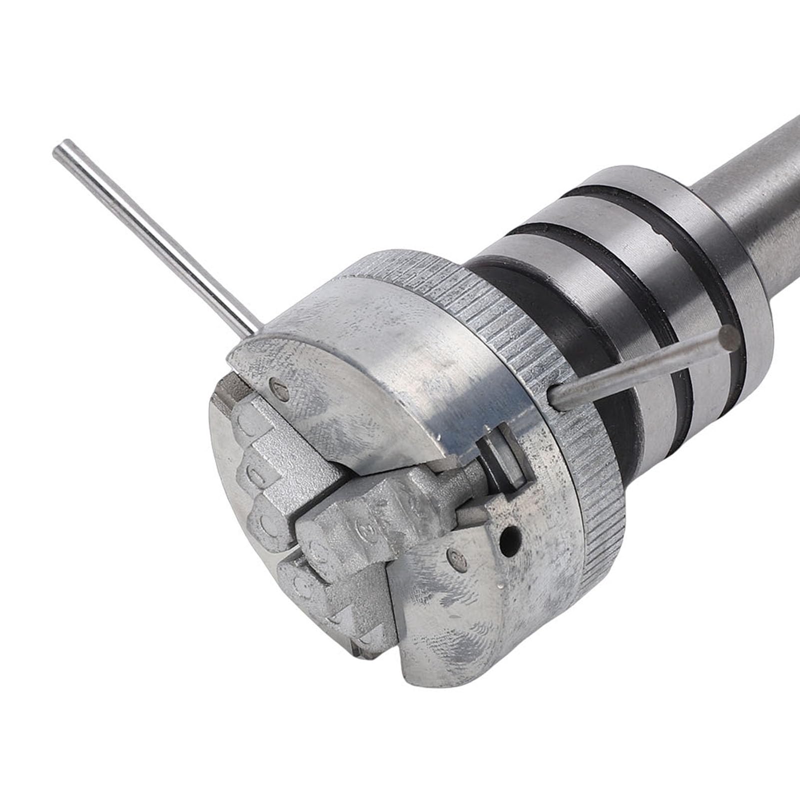 3-szczękowy Uchwyt Tokarski do Drewna, Wrzeciono MT2, Samocentrujący, Zakres Zacisku 10-35 Mm, Stop Aluminium, z Regulowanymi Niezależnymi Szczękami do Części Tokarki Mini