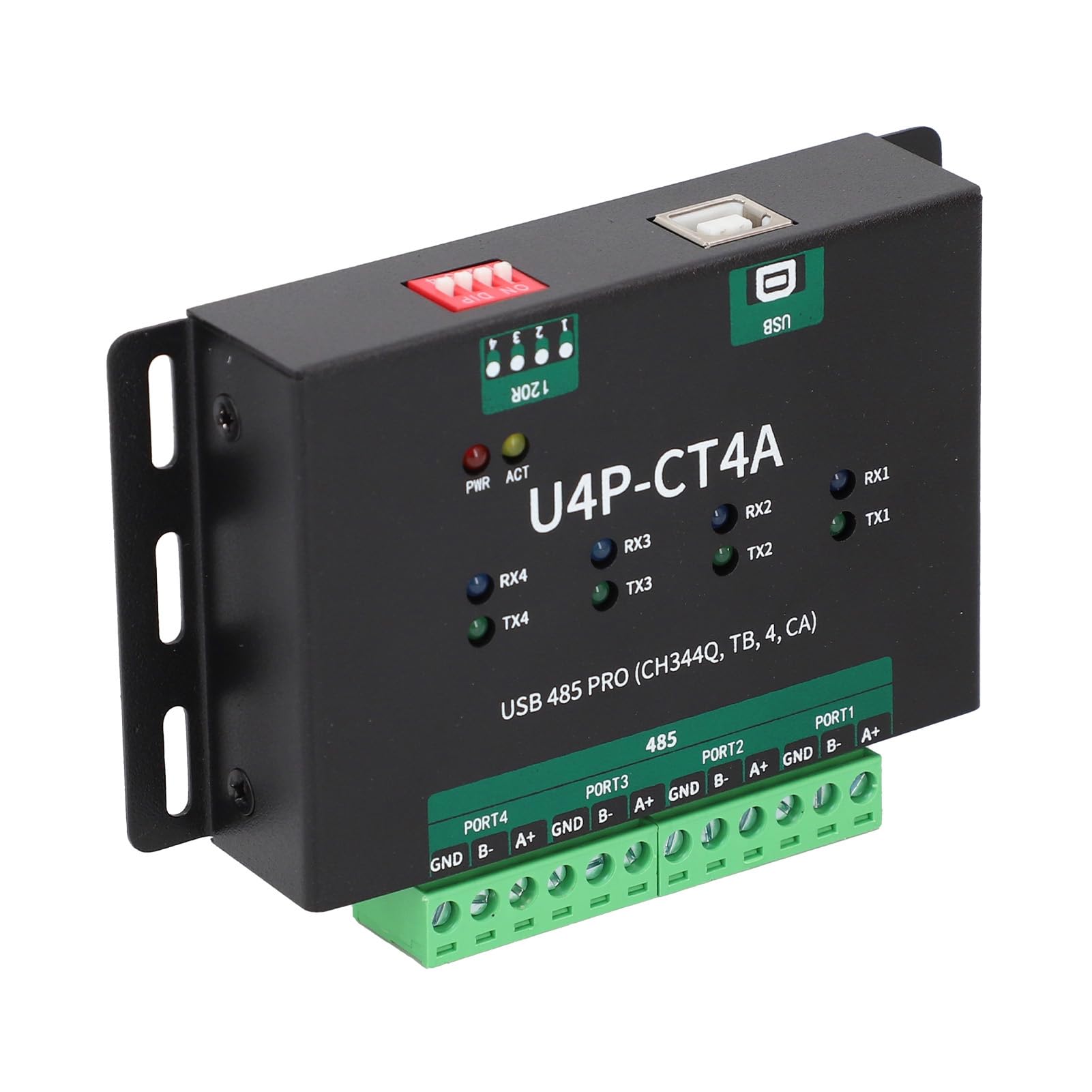 Bewinner USB a 4 Vie Convertitore Industriale Modulo Seriale