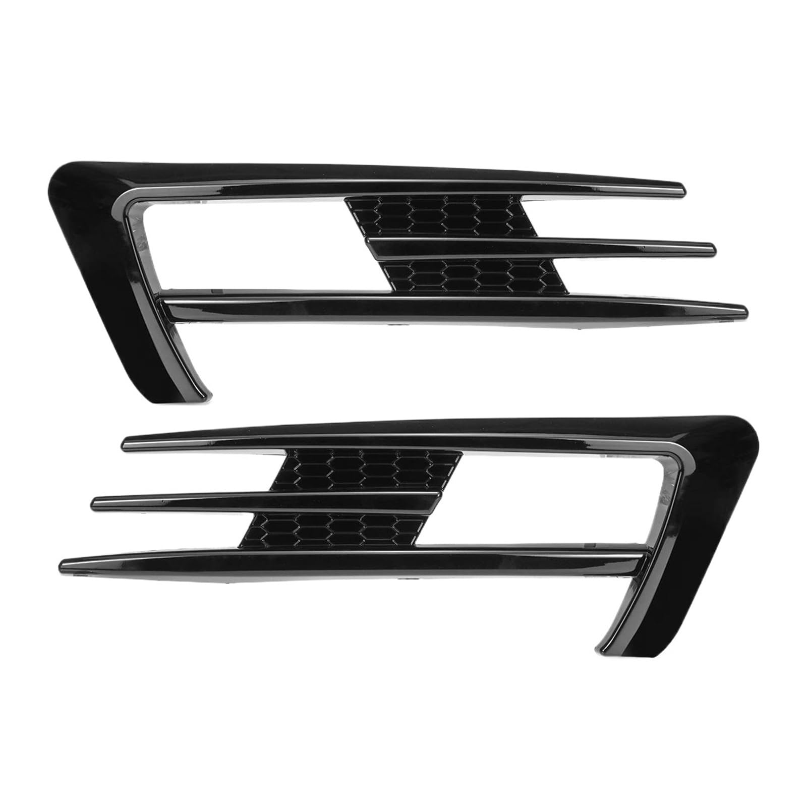 Minigonne laterali auto Per VW Per Golf 7 MK7 Per Golf 7 Pre-facelift 2012-2017 Paraurti Anteriore Spoiler Paraurti Auto Fendinebbia Griglia Copertura Trim Kit Carrozzeria Tuning(Nero lucido)