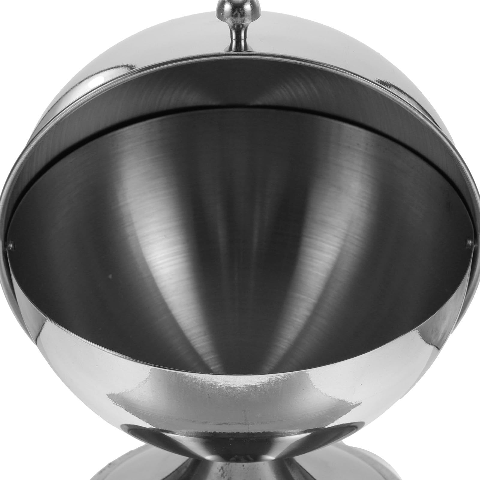 SHERCHPRY Sucrier Boule avec Couvercle à Rouleau Résistant à L'usure en Acier Inoxydable 304 Pot à Sucre Facile à Nettoyer, Cuisine Service