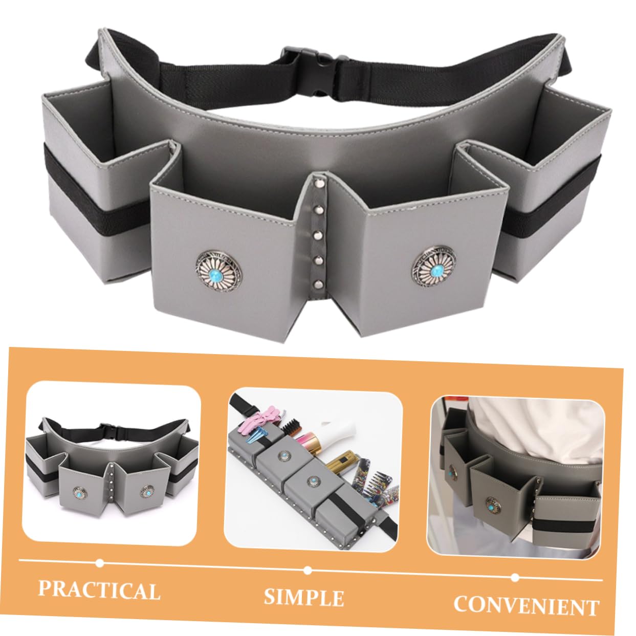 VALICLUD Sac Banane Pour Coiffeur Sacoche Pour Ciseaux Avec Ceinture Pour Ranger Outils De Coiffure
