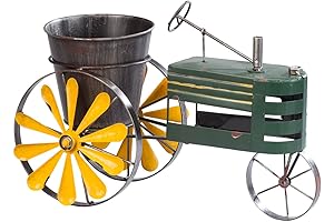 Fox River CreationsTM Metal Tractor Windmill Planter