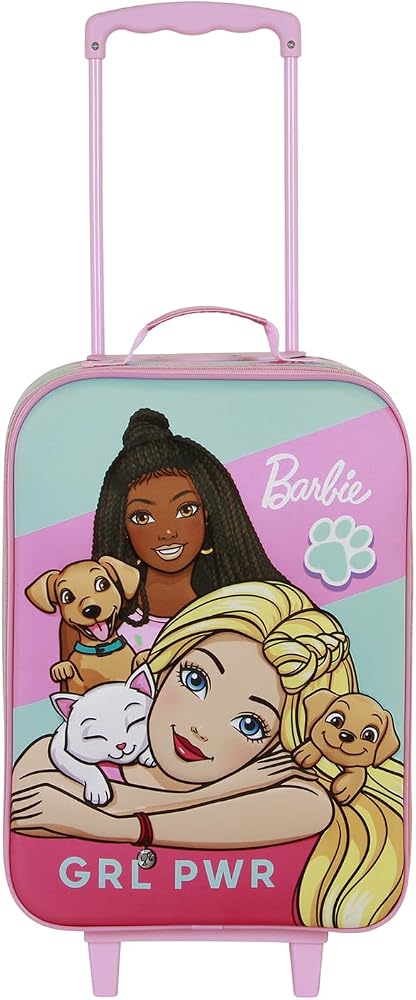 Barbie Trousse double plan rempli 349-72100, rose bonbon, Trousse à