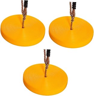 Toyvian 3 pcs Disk Climbing Swings Tree Swing Climbing Rope disc Swings Outside Kids playsets Backyard disc