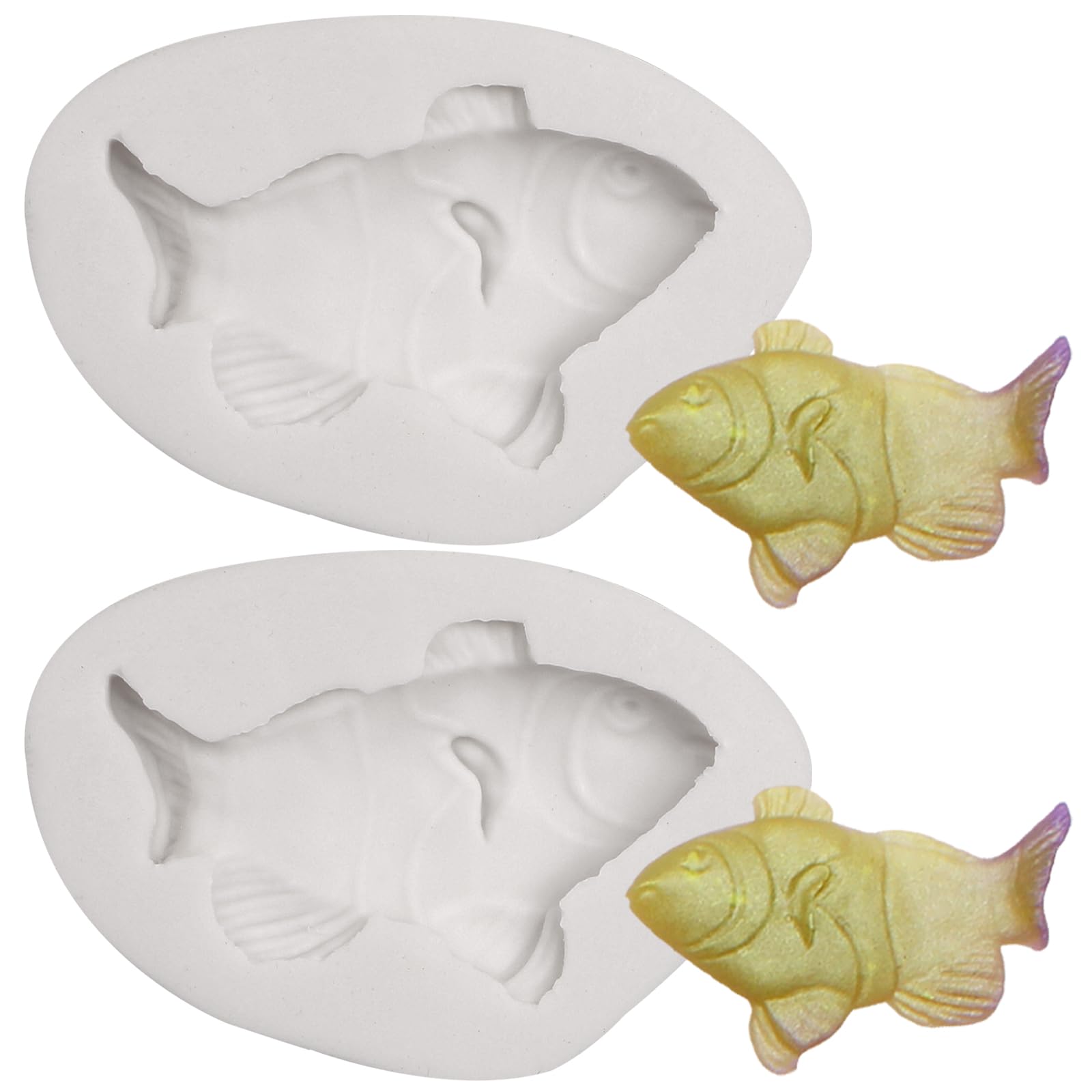 Meeresmotiv, Fisch, Schokoladen-Fondant-Formen, Ozean-Silikonformen, Kuchendekoration, Schokoladenformen für Kekse, Cupcake-Topper, Süßigkeiten, Kaugummi, Ton, Harz, DIY-Basteln