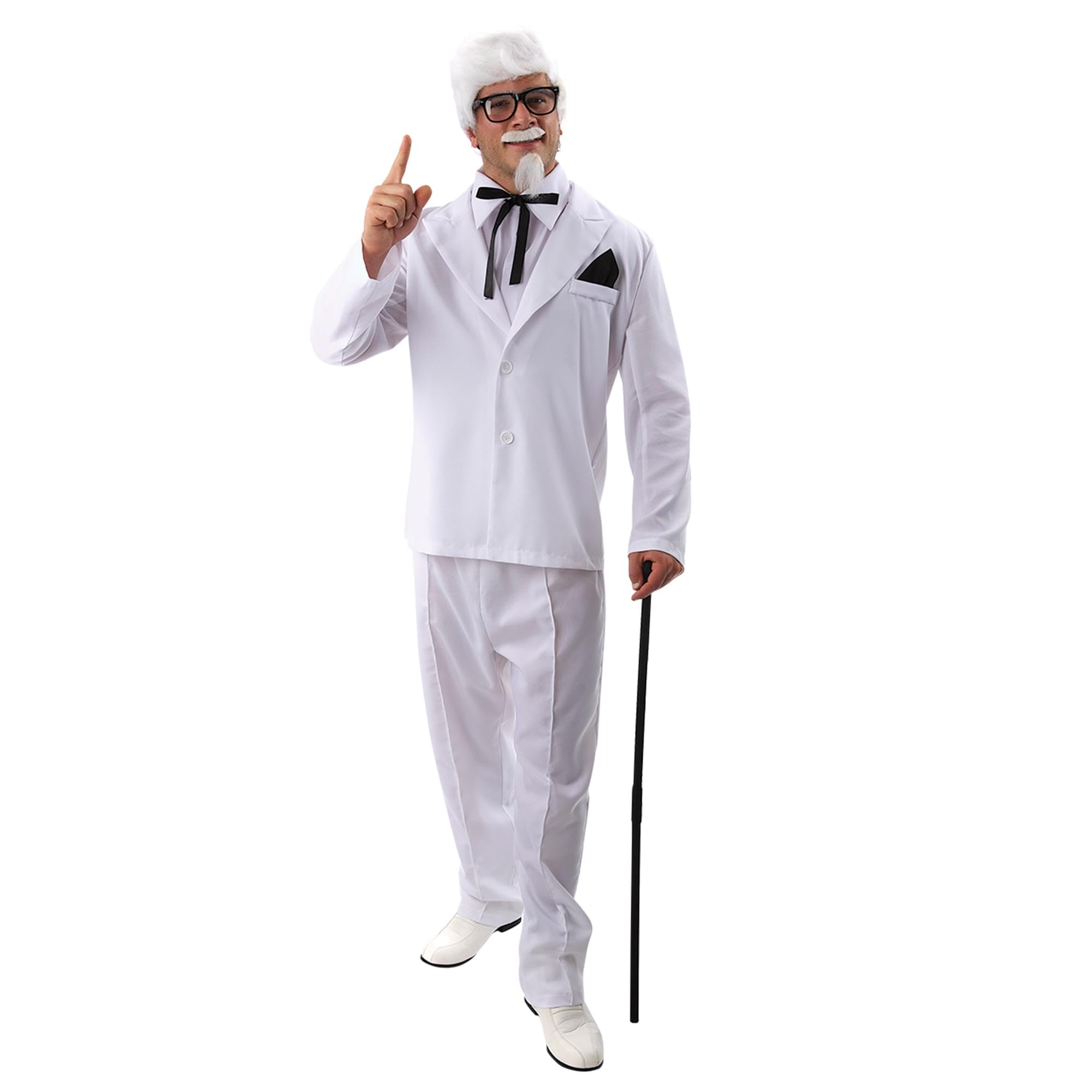 Orion Costumes Men's The Colonel Food White Suit Fancy Dress Costume