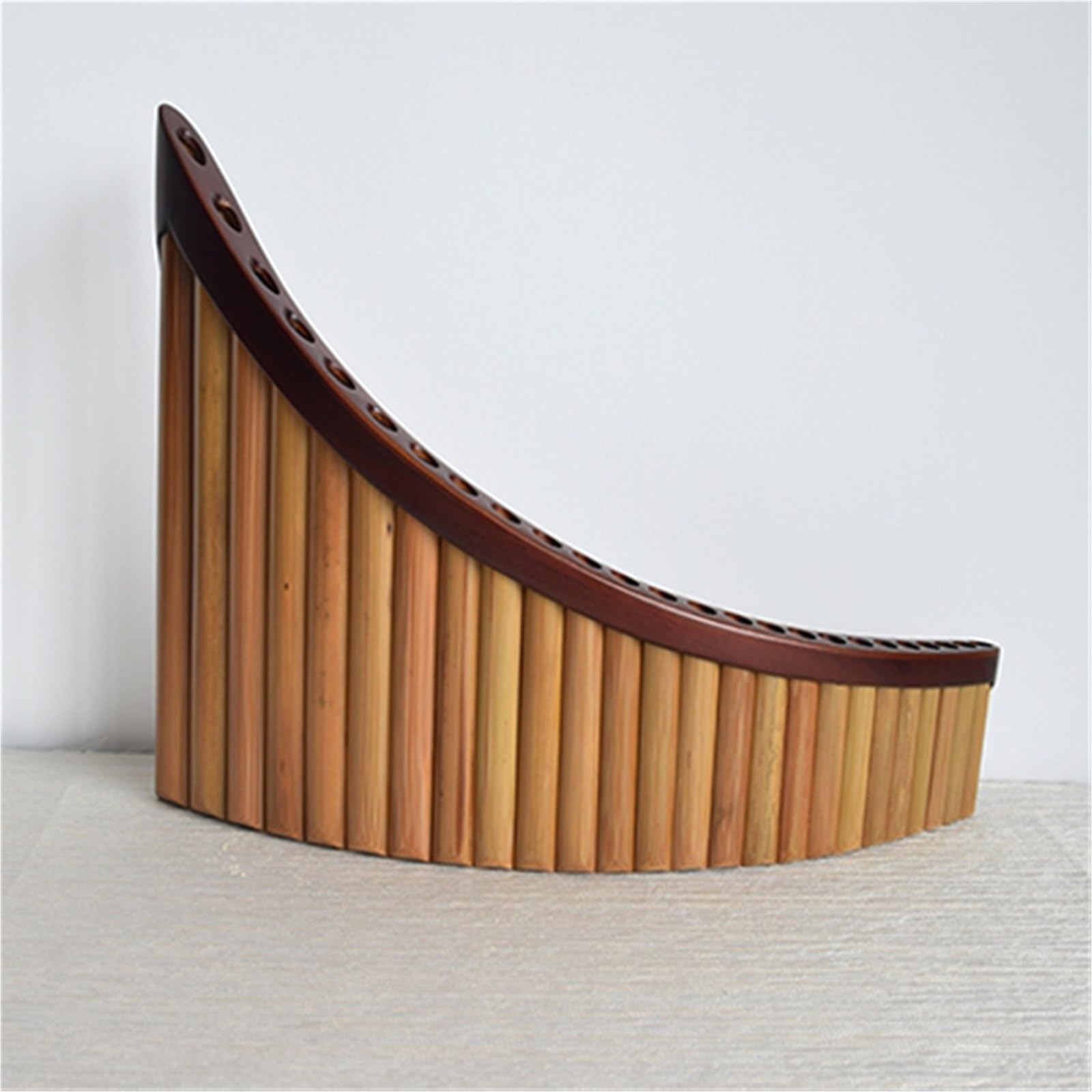 La Flûte De Pan Collection De Tuning Professionnelle 25 Tubes Ton C Base En Acajou Ton G Performances Professionnelles(G,L)