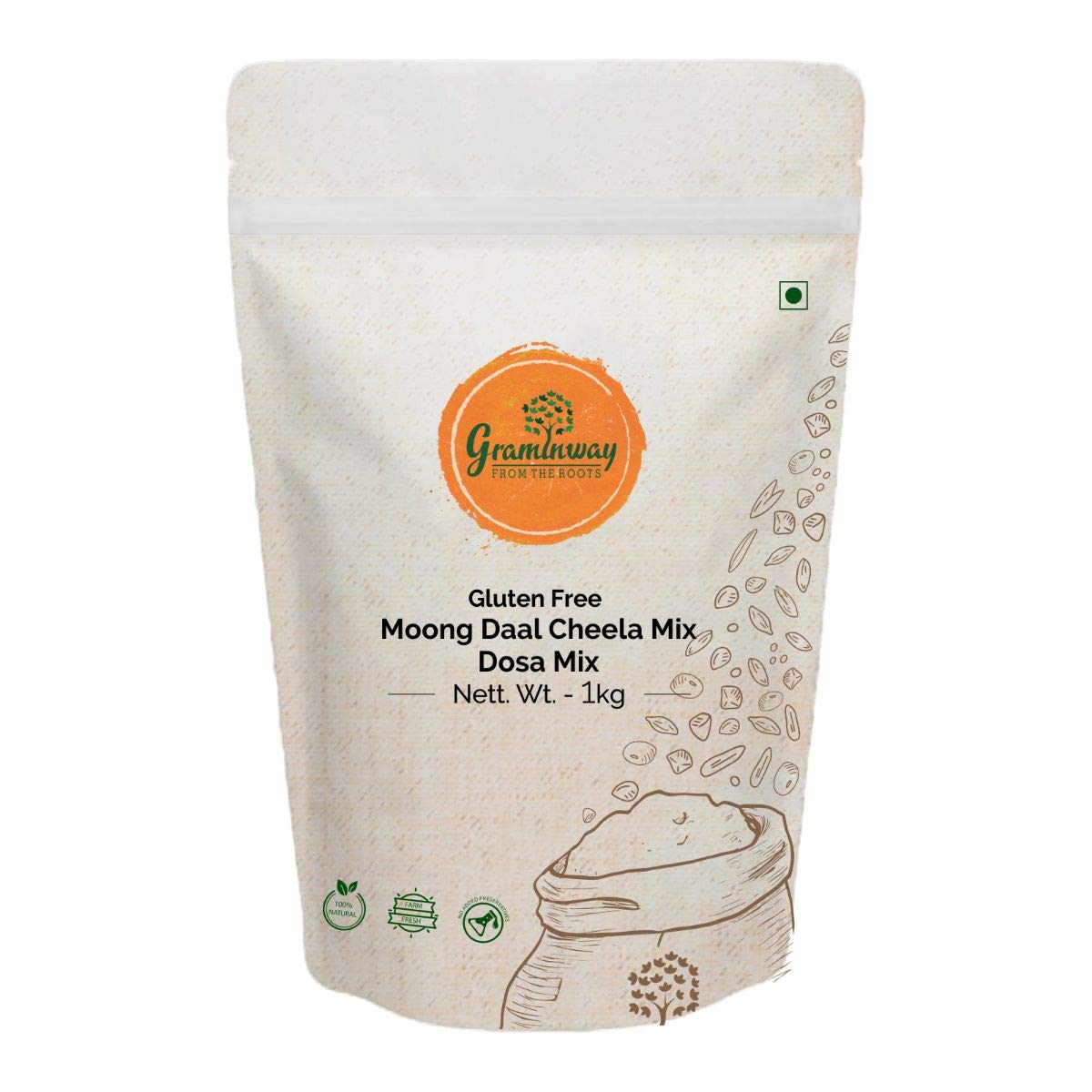 Graminway Moong Daal Cheela Mix/ Dosa Mix, 1 KG (B07P7MZC71) Amazon Price History, Amazon Price Tracker