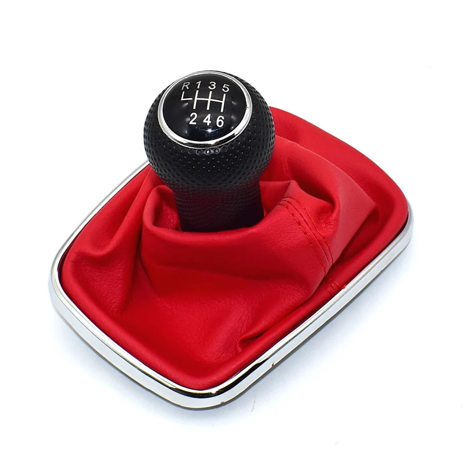 Wxnlbb 6 Speed Compatible With Volkswagen Vw Golf 4 Iv Mk4 Gti R32 Bora Jetta 5/ Car Gear Shift Knob Lever Pen Gaitor Boot Cover Case(6 Speed)