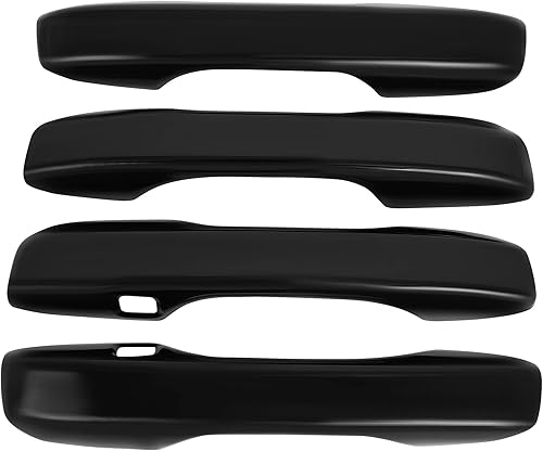 Miniatura 7 de cciyu Juego de fundas para manijas exteriores de puerta – Conductor Izquierdo Pasajero Derecho Negro (4 piezas) Compatible con Honda Civic 2022-2023