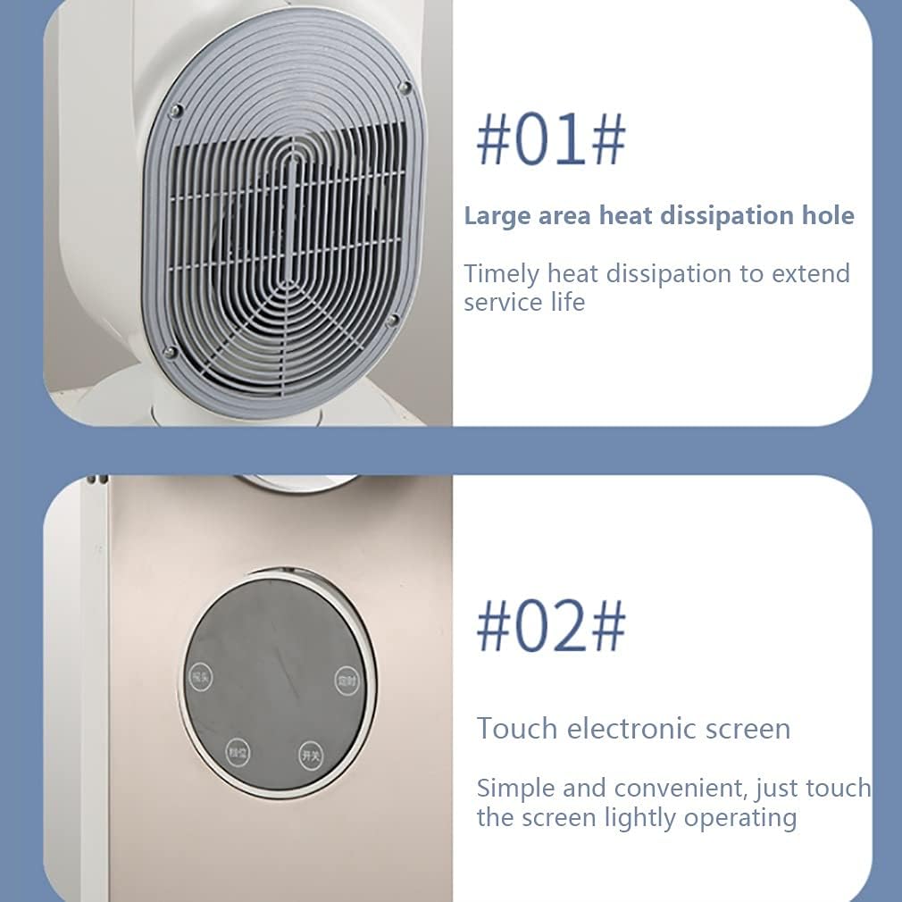 Quiet Cooling Tower Quiet DC Motor Stand Floor Fan 3 Modes, 12H Timer Remote Control Quiet Bladeless Fan for Home Office (Color : Green) (Green)