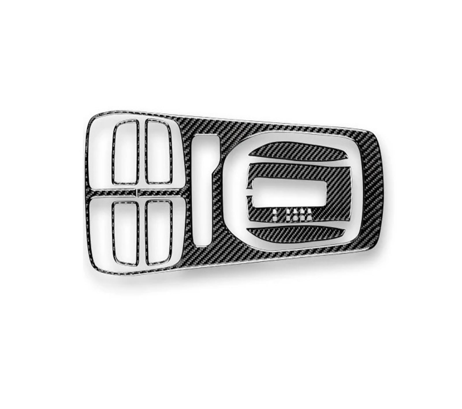 Car Interior Moulding Trim for Chevrolet for Camaro 2010-2015 Real Soft Carbon Fiber Accessories Interior Trim Car Gear Shift Panel Sticker Interior Accessories(B Black Carbon)