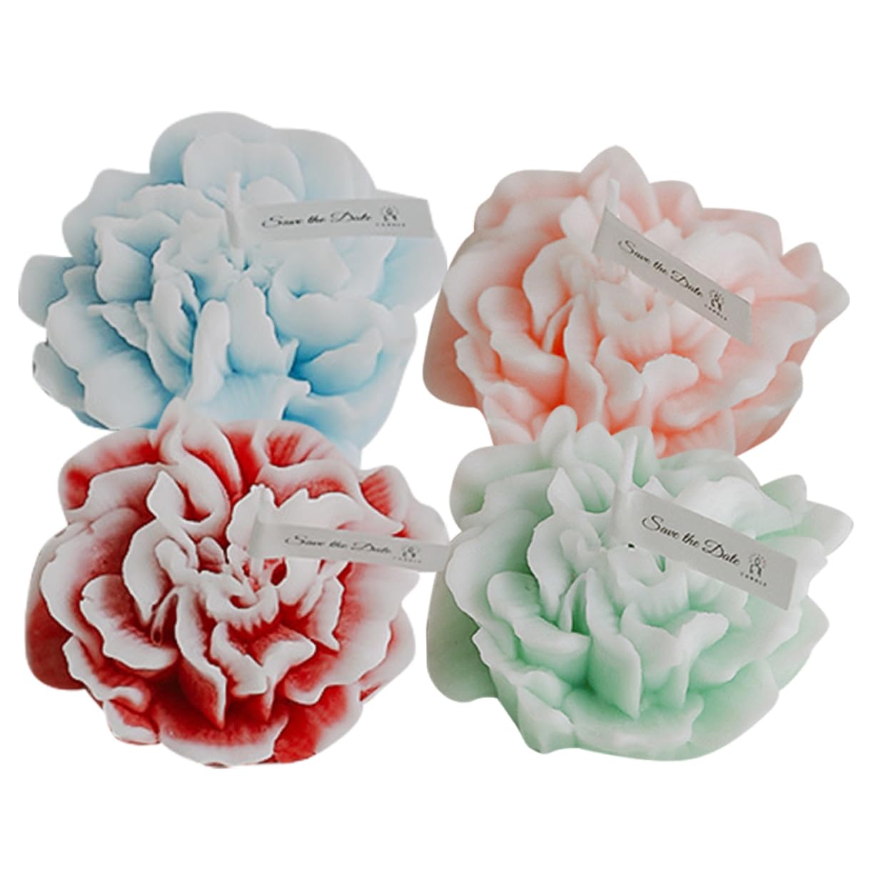 Ciieeo 20stücke Duftkerzen Blumenform Aromatherapeutische Kerzen Für Muttertag Hochzeiten Und Feiern Geschenkidee Für Frauen