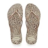 Havaianas Damen Slim Animals Zehentrenner, Mehrfarbig (Beige/Rose Gold/Rose Gold), 41/42 EU