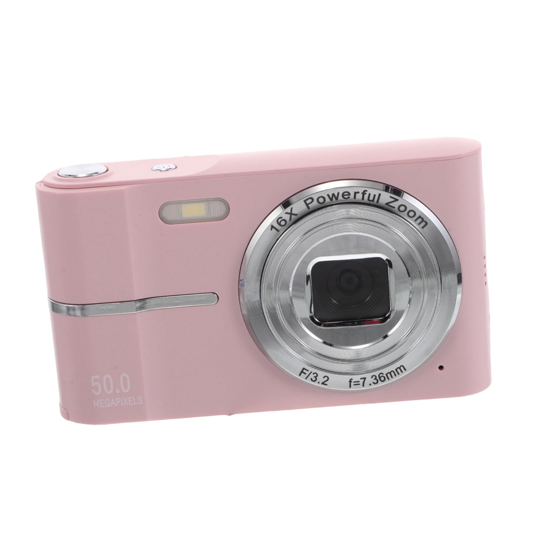 Mini Cámara Digital Rosa Abs con Zoom 16x para Viajes y Fiestas | Compacta y Portátil, Modos de Disparo Versátiles, Operación Sencilla Edades