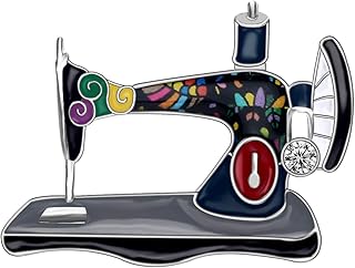 DUOWEI Enamel Sewing Machine Brooch Pins Cute Quilting Sewing Accessorie...