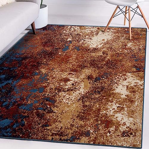 Tapete moderno azul 8x10 LUXE WEAVERS miniatura 7