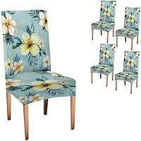 Vista 29 de CAPSCEOLL Fundas para Sillas De Comedor 4, Funda elástica para silla de comedor, lavable de elastano, fundas para sillas Parsons de cocina, Fundas