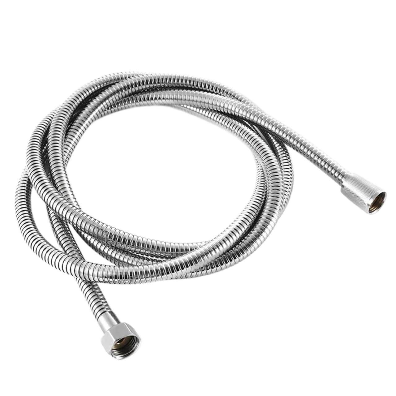 Sostituzione tubo doccia, Tubo doccia di ricambio, tubo argento G1/2, raccordo varie dimensioni(Black,150cm)