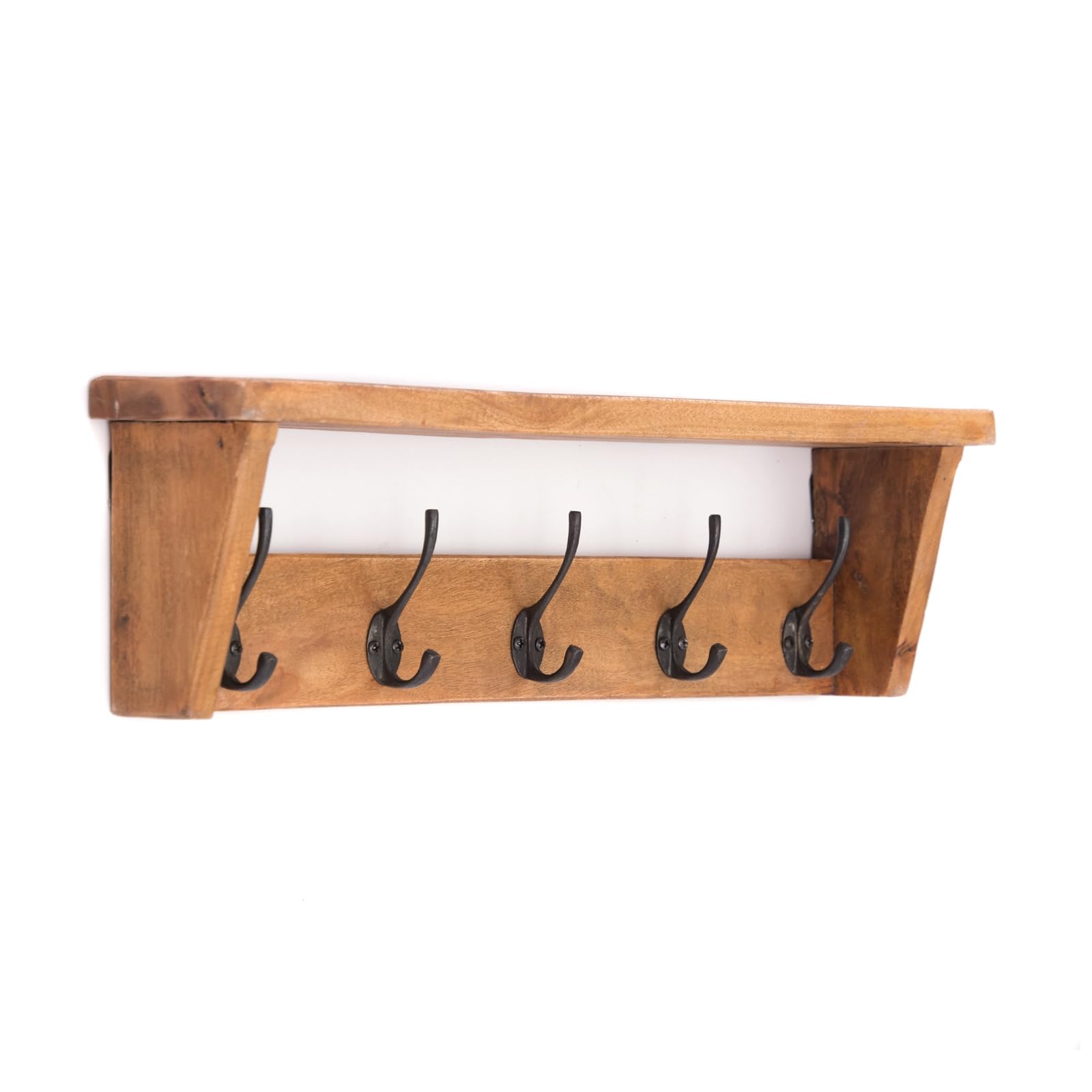 CREEDWOOD WANDGARDEROBE Gerda | 50 cm, 5 Haken, Holz