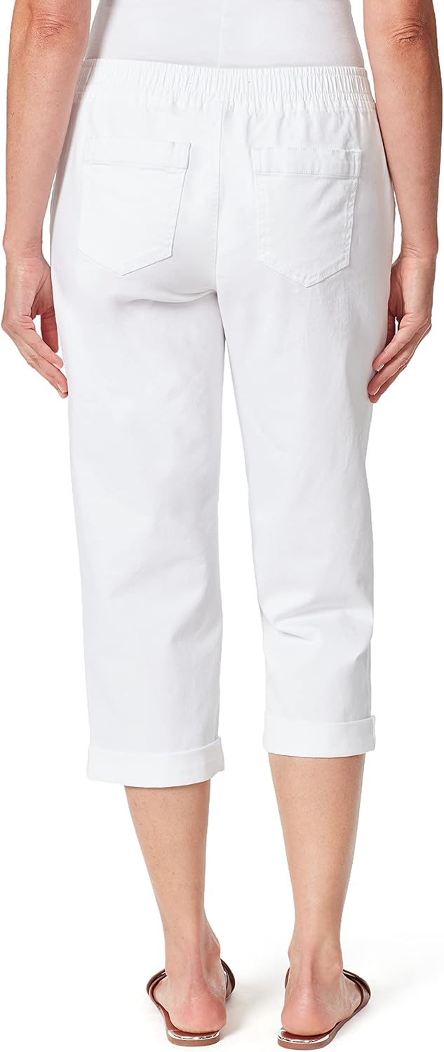 Bandolino womens Utility Pull on High Rise Straight Leg Capri - Image 3