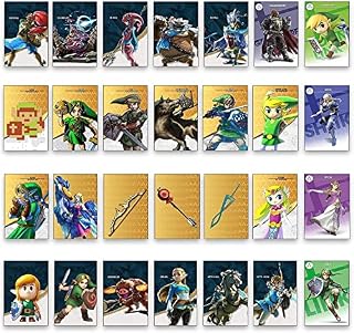28 Pcs Mini NFC Card Zelda Series Customized for The Legend of Zelda Breath of The Wild Compatible with Switch/Switch Lite Wii U