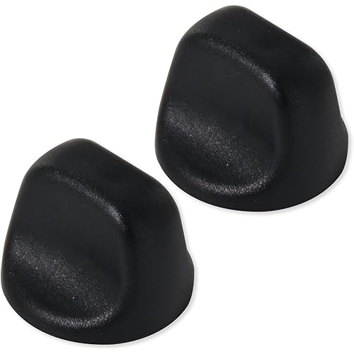S99360232 Range Hood Knob S600348 Fan Knob Black Replacement Parts for Kitchen Appliances Stove Fan and Light Replacement 2PCS