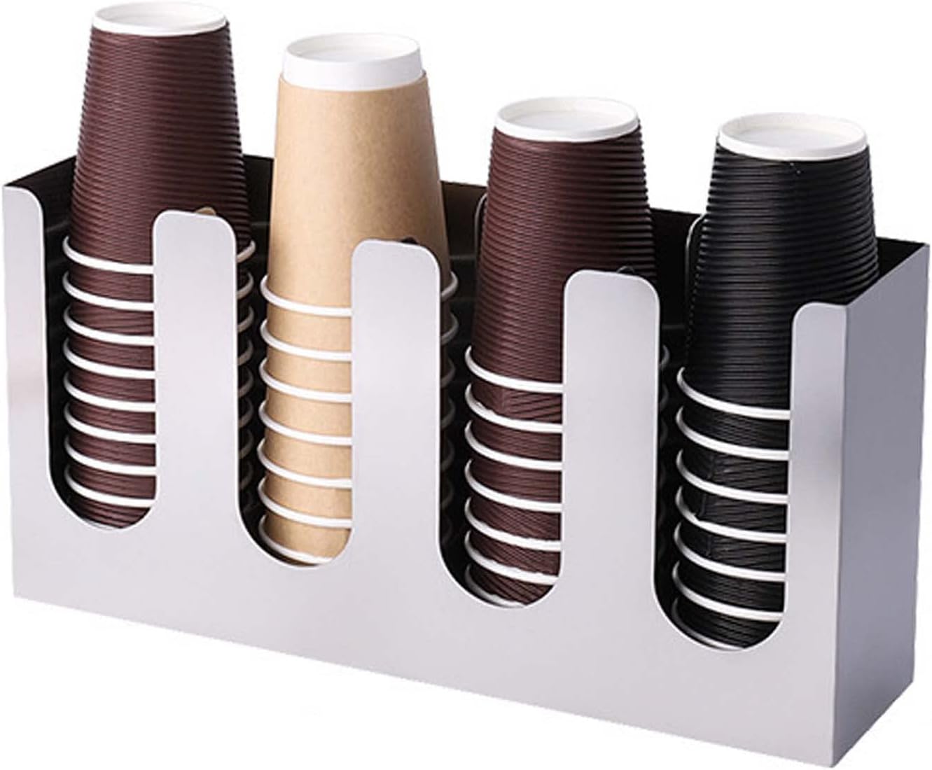 CARWERL Cup and Lid Holder Storage Organizer, Stainless