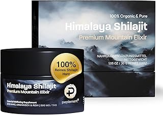 100% Reines Himalaya Shilajit Harz — (Mumijo) 30g Shilajit Resin mit natürlicher Huminsäure, Fulvinsäure und Mineralstoffen, vegan, geprüft aus der Schweiz, frei von Zusätzen