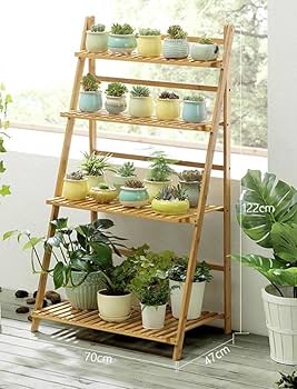 Amazon.co.jp: フラワースタンド プランタース 天然竹製 折りたたみ