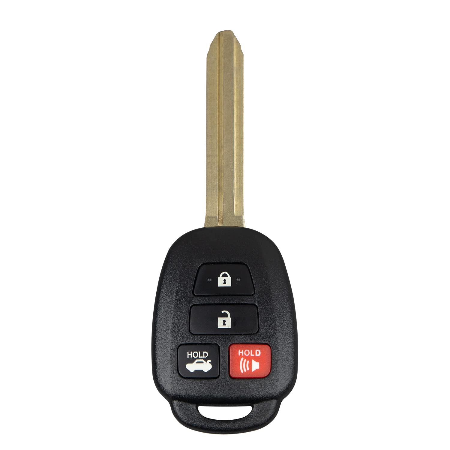 StandardAutoPart Telecomando di ricambio a 4 pulsanti compatibile con Toyota Corolla HYQ12BEL H Chip 89070-02880 (solo veicoli canadesi), unità completa, nero