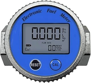 CIRONI Flow Meter DN20MM DN25MM High Precision Electronic Turbine Flowmeter Digital Fuel Gauge Turbine Flow Meter (Size : DN25mm)