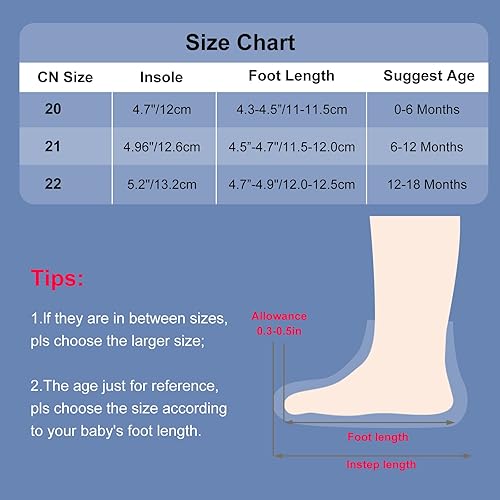 Miniatura 4 de Aoluvy Zapatos de calcetín para caminar para bebés, zapatos antideslizantes de goma suave para niños y niñas, primeros caminos, suela de dibujos