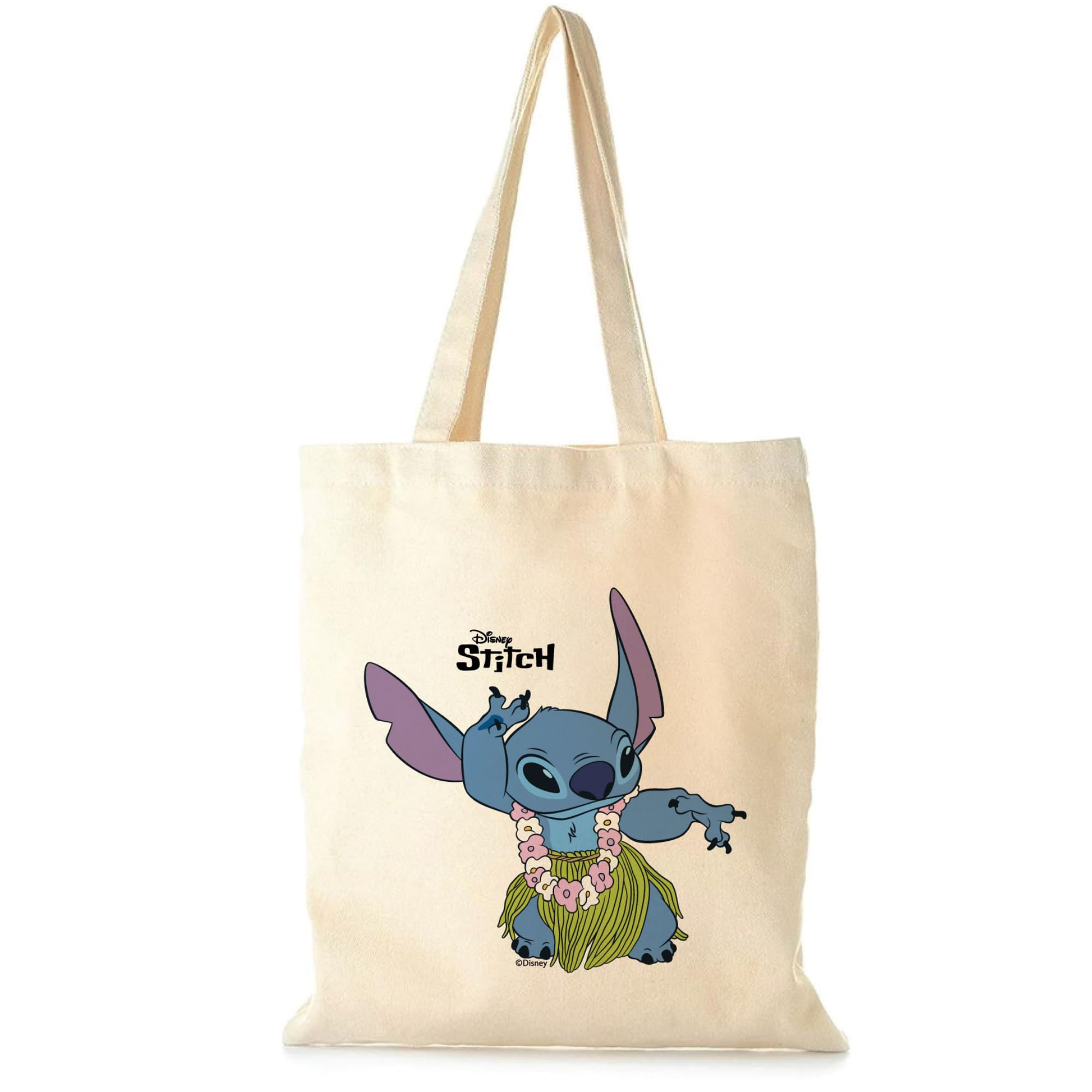GiftmateDisney Stitch Cotton Handbag Lilo & Stitch Foldable Cotton Tote Bag | Disney Stitch Cotton Tote Bag for Girls | Cotton Tote Bags for Women