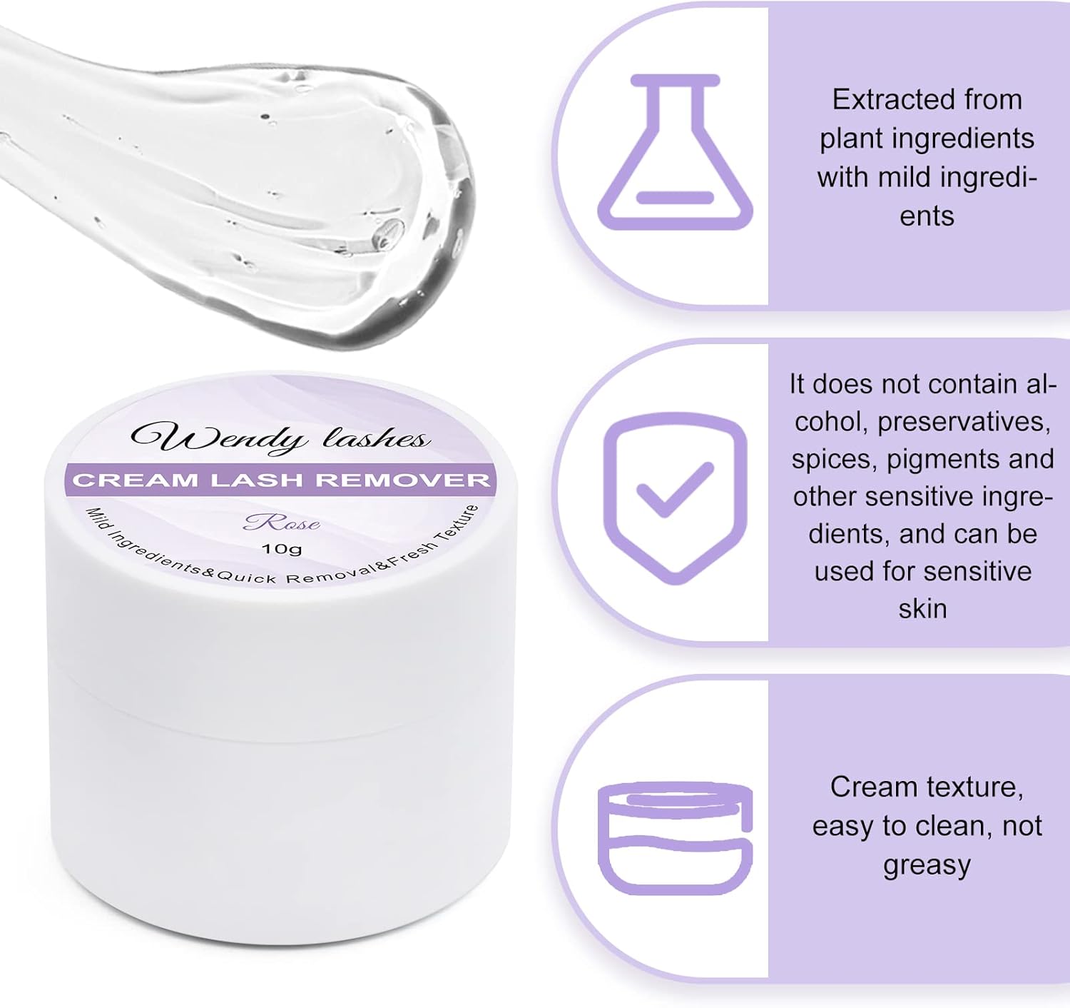 Condition photo showing New/Like New for Lash Remover For Lash extensions/Lash Clusters Cream Lash Glue Remover 10g Effectively| Low Irritation for Sensitive Skin Lash Extension Remover Easy Removal of Indicidual Lashes Glue Remover(Rose)