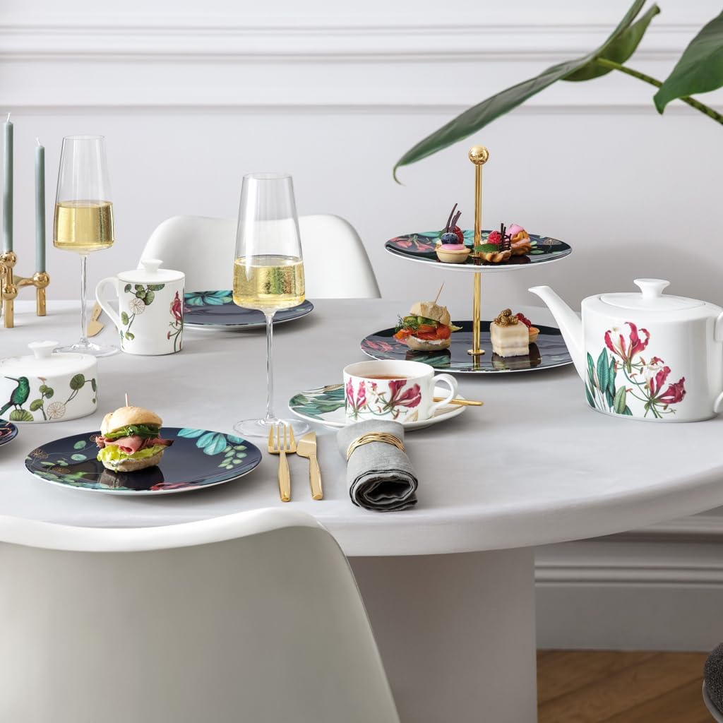 Villeroy & Boch Signature Collection Avarua Dessert/Breakfast Plate, 8.7 in, Blue/Multicoloured