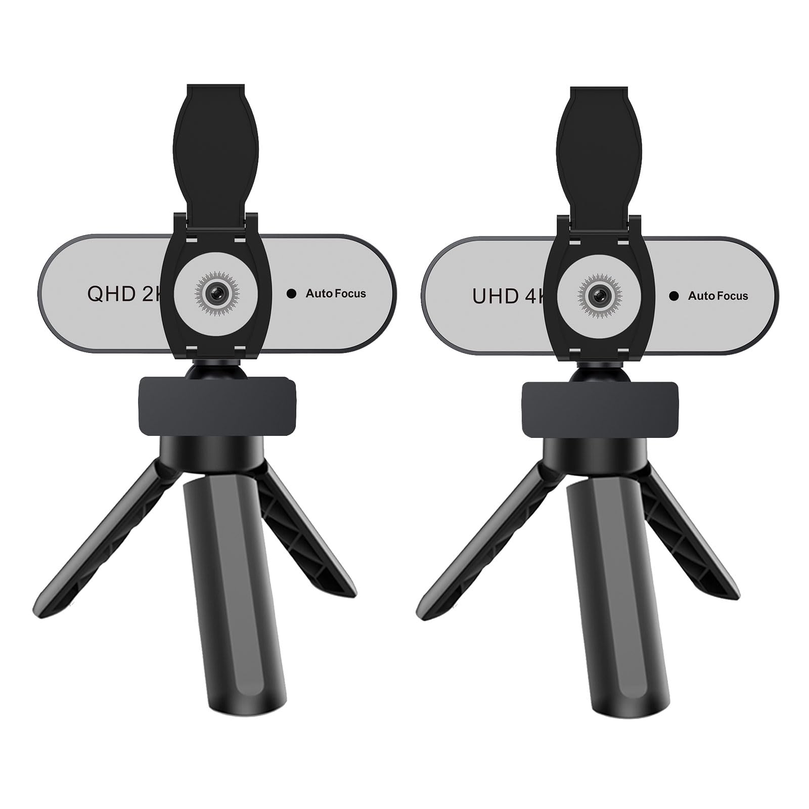 AutoFocus - Telecamera con treppiedi e copriobiettivo protettivo per una perfetta compatibilità, Webcam AutoFocus