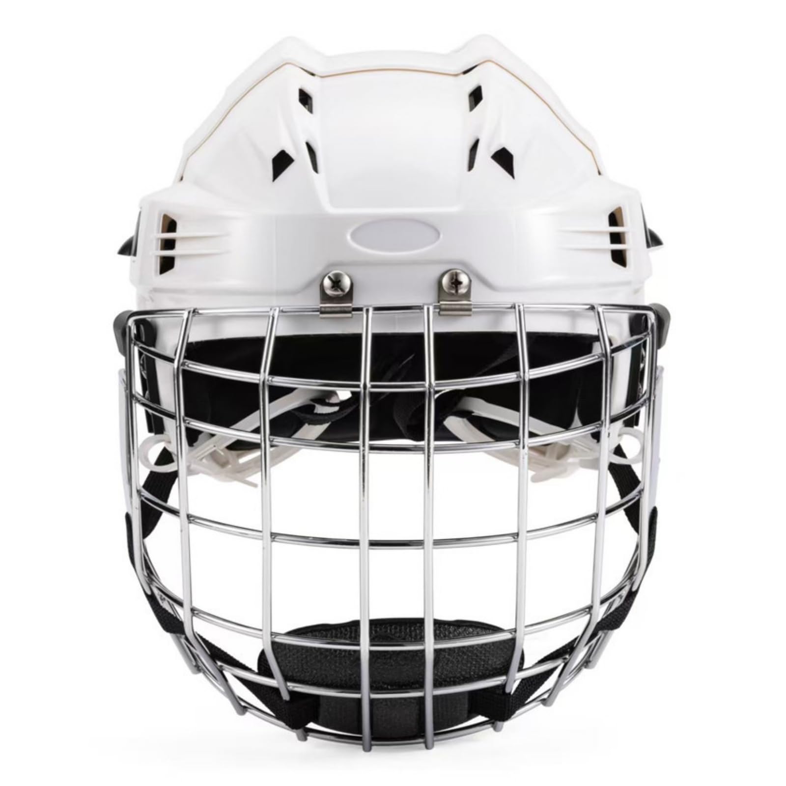 Xgdsnly Ice Hockey Helmet Lightweight Hockey Helmet Comfortable Padding Sports Headgear for Inline Skating, Football, White, Large Head Circumference 58-68