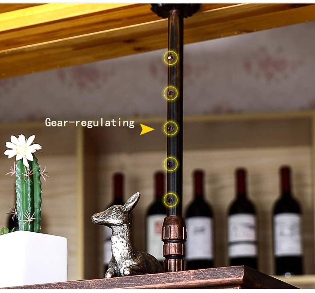 Portabottiglie Vento industriale Portabicchieri da vino retrò appeso Portabottiglie europeo per vino rosso Facile da installare Portaoggetti visione speranzosa Beauty Comes