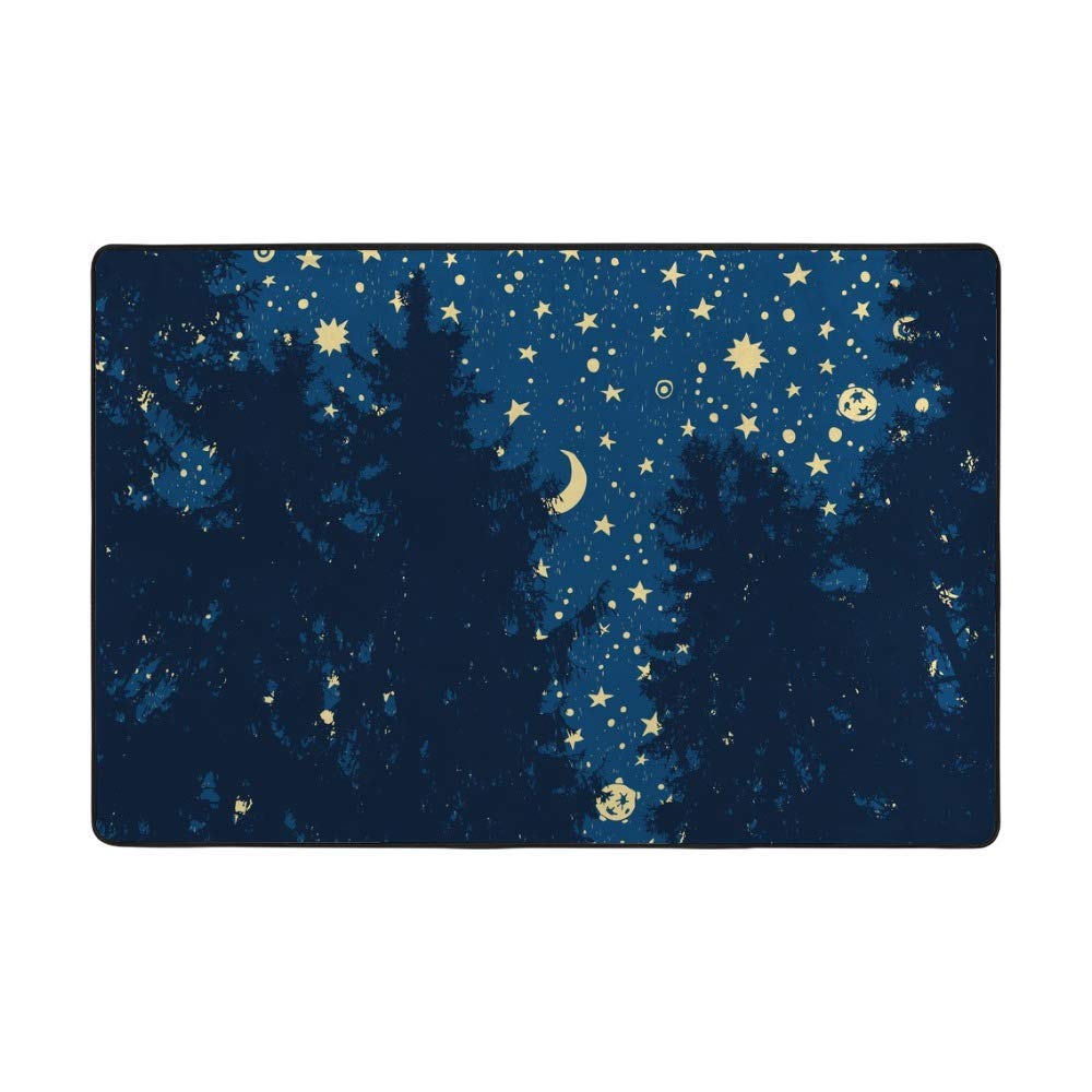 Tapis ciel étoilé bleu corail pour créer une chambre d'enfant magique