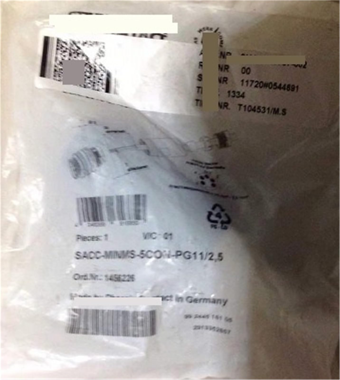 Conector SACC-MINMS-5CON-PG11/2.5-1456226