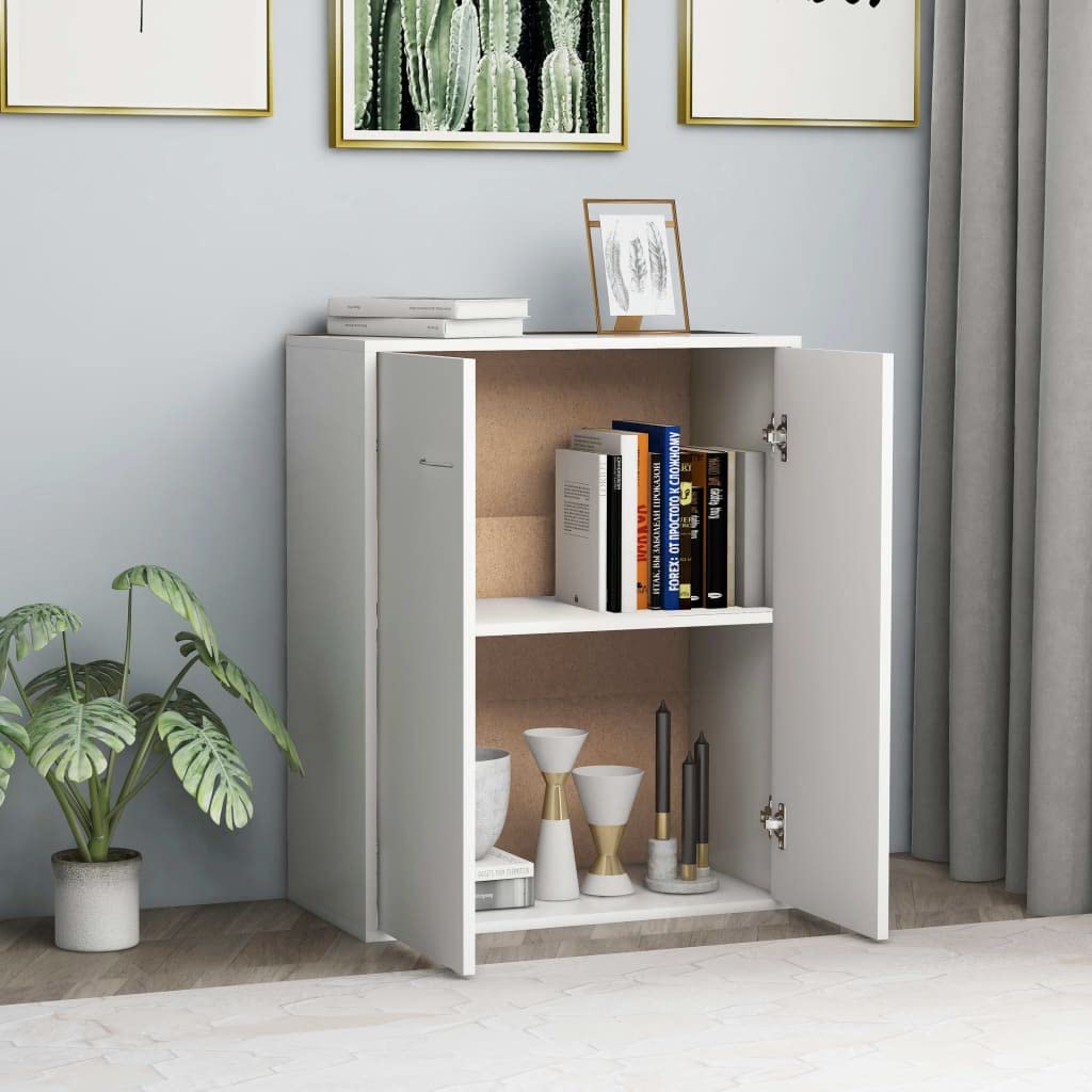 Wejście wielofunkcyjna konsola kuchenna jadalnia kredens biały 60 x 30 x 75 cm materiał drewnopochodny do kuchni, łazienki, salonu lub przedpokoju