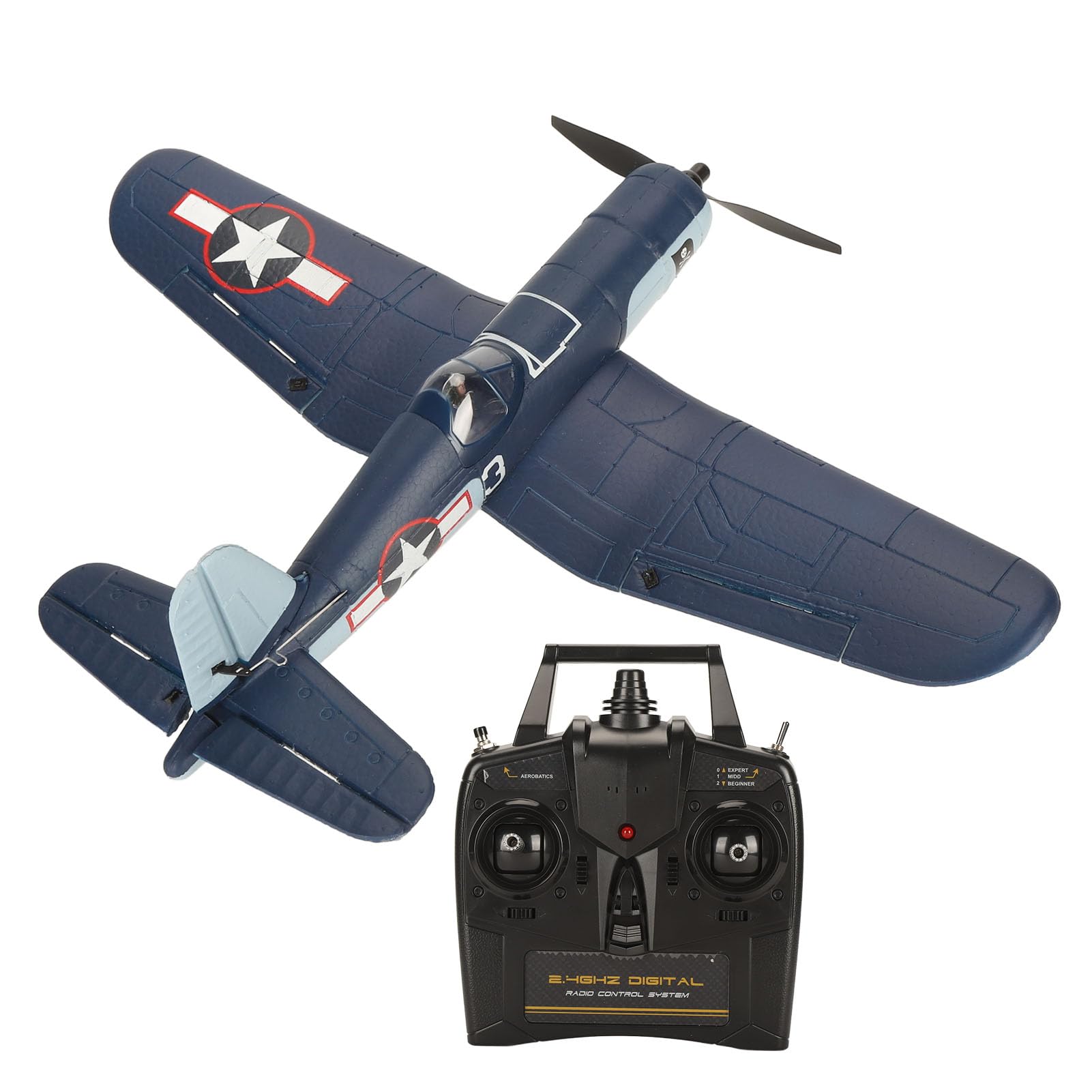 Aereo RC 2.4Ghz Pronto a Volare Aereo telecomandato con tecnologia anti-interferenza per principianti Materiale EPP durevole Batteria da 605 g 400 mAh