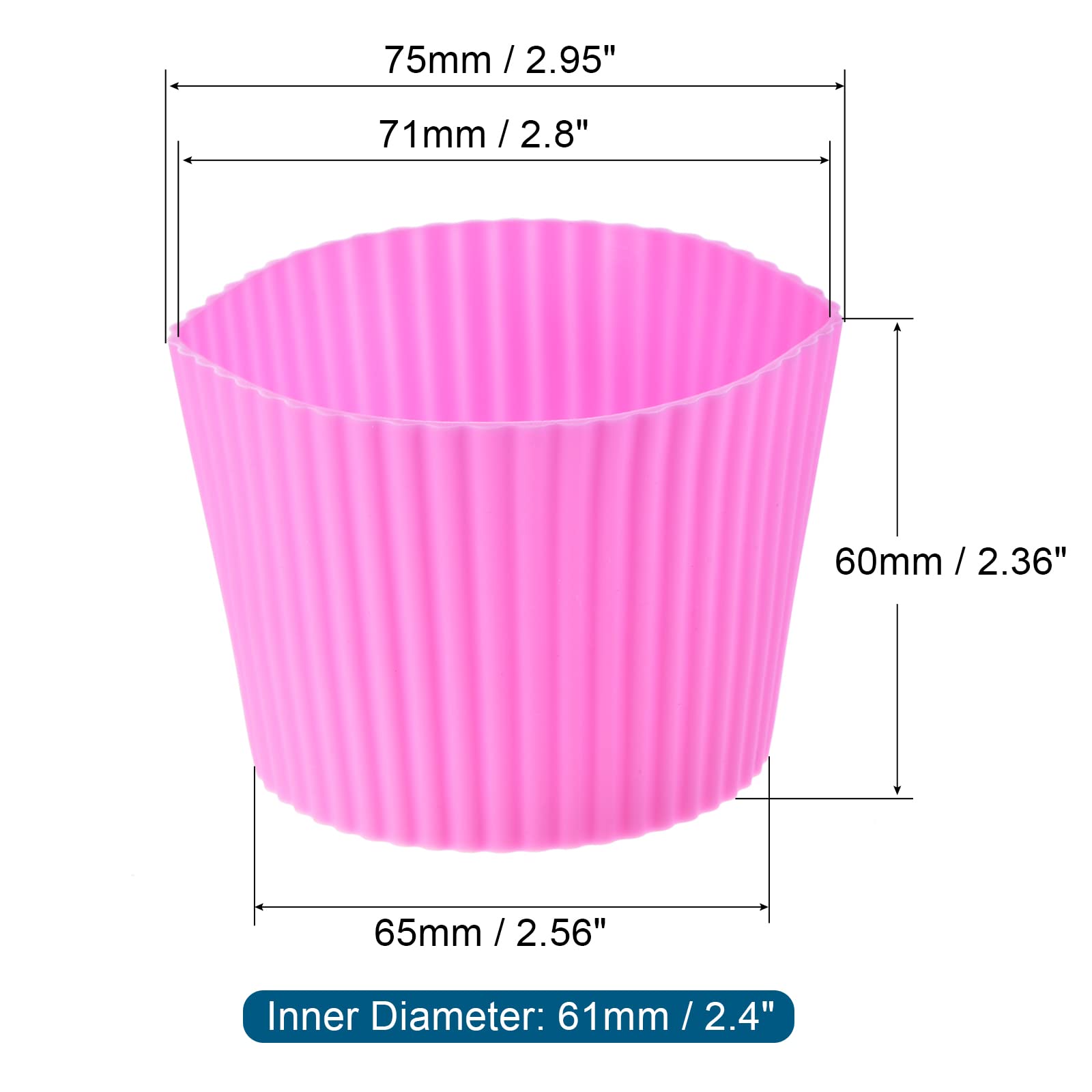 MECCANIXITY Fundas para tazas, resistentes al calor, fundas de silicona antideslizantes para botellas de agua, color rosa, paquete de 2