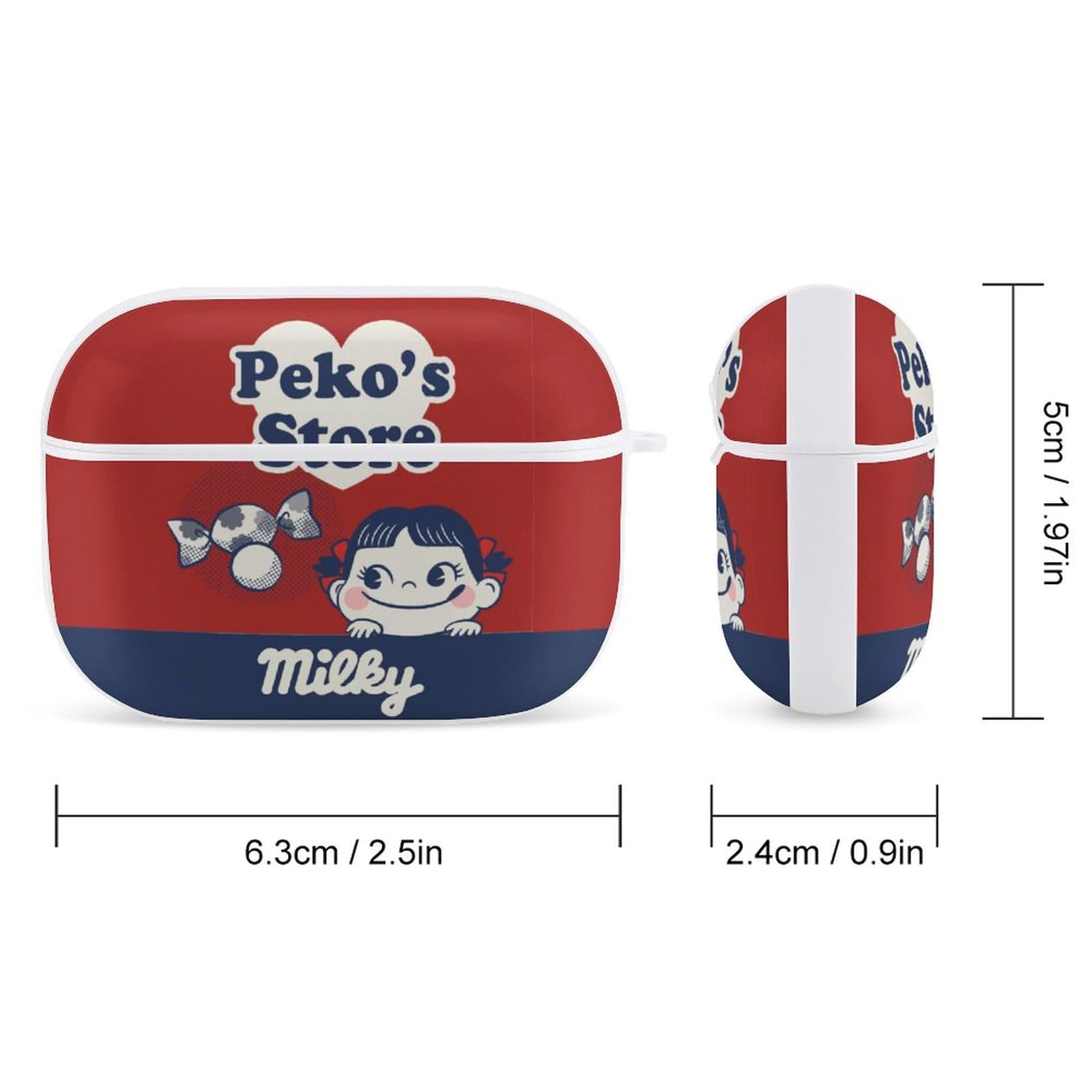 Amazon | ペコちゃん AirPods Pro ケース Airpods充電ケース用 エアリップルキャリングケース キーチェーン付き 防塵  耐衝撃性 キャラクター かわいい おしゃれ 人気 | イヤホン・ヘッドホンケース オンライン通販