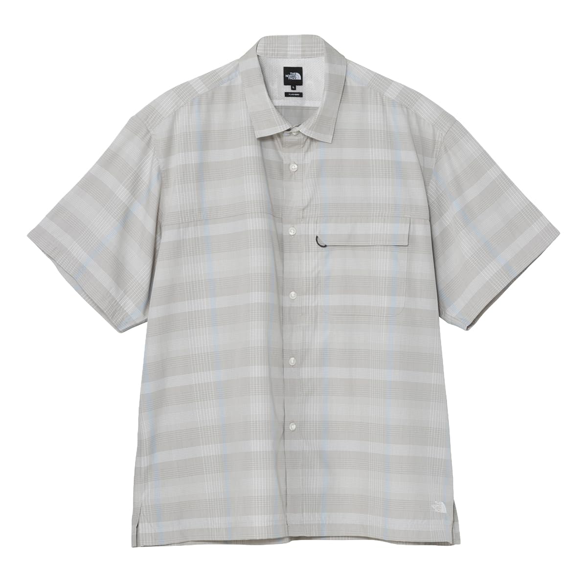 [ザ・ノース・フェイス] 半袖シャツ S/S Bould Check Shirt オフホワイト/スレートグレー M