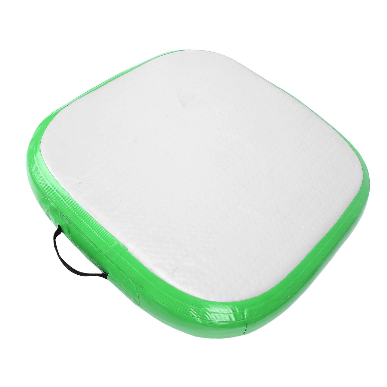 Generic Cuscino Gonfiabile per Meditazione 66x66 Cm Tappetino per Esercizi a Gonfiaggio Rapido per attività in Palestra in Spiaggia PVC Verde Erba