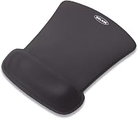 Belkin WaveRest Gel Mouse Pad with Ergonomic Wrist Rest - Black, Reduces Wrist Stress for Comfortable Typing & Gaming