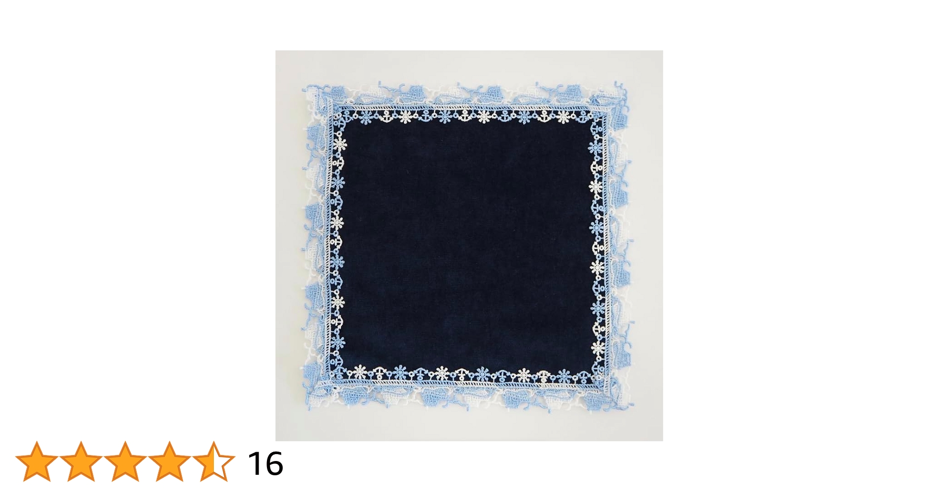 Amazon.co.jp: AQUA 雑貨 近沢レース店 ハンカチ 港 ネイビー